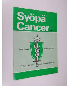 käytetty teos Syöpä : Cancer 2/1988 - Syöpäjärjestöjen aikakauslehti