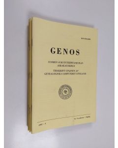 käytetty teos Genos vuosikerta 1985 (1-4) : Suomen sukututkimusseuran aikakauskirja