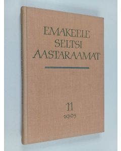 käytetty kirja Emakeele seltsi aastaraamat 11