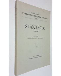 Kirjailijan Ingegerd Lunden Cronström käytetty kirja Släktbok : ny följd 2: 3-4