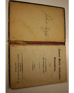 Kirjailijan Gotthilf Heinrich von Schubert käytetty kirja Tohtori Martti Lutheruksen elämänkerta (1851)