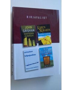 käytetty kirja Kirjavaliot : Grisham, John : Kanteiden kuningas ; Robards, Karen : Vaaralliset rantaleikit ; Salisbury, Gay & Laney : Armoton kilpajuoksu ; Titchmarsh, Alan : Isä jää yksin