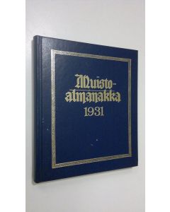 käytetty kirja Muistoalmanakka 1931