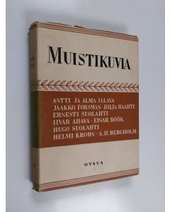 käytetty kirja Muistikuvia 1 : suomalaisia kulttuurimuistelmia