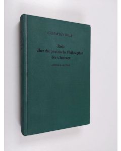 Kirjailijan Christian Wolff käytetty kirja Oratio de Sinarum philosophia practica Rede über die praktische Philosophie der Chinesen