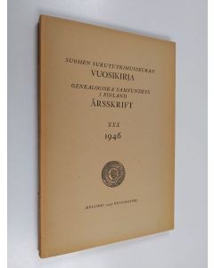käytetty kirja Suomen sukututkimusseuran vuosikirja XXX 1946
