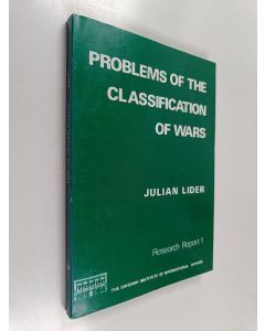 Kirjailijan Julian Lider käytetty kirja Problems of the classification of wars