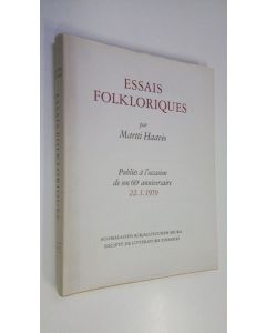 Kirjailijan Martti Haavio uusi kirja Essais folkloriques : Publies a l'occasion de son 60 anniversaire 22.1.1959
