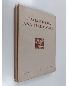 käytetty kirja Italian books and periodicals year 1 - No. 1-2