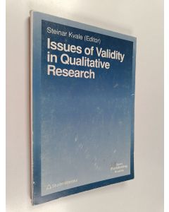 käytetty kirja Issues of validity in qualitative research