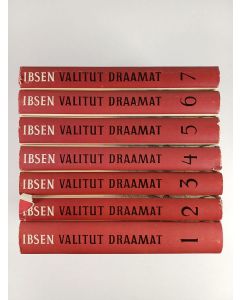 Kirjailijan Henrik Ibsen käytetty kirja Valitut draamat 1-7