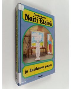 Kirjailijan Carolyn Keene käytetty kirja Neiti Etsivä ja kuiskaava patsas