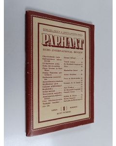 käytetty teos Parhaat 1/1946 (loka-marraskuun numero) : Kirjallisia asioita ja ideoita kaikista maista