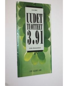 käytetty teos Alkon uudet tuotteet 3/91 : liite hinnastoon