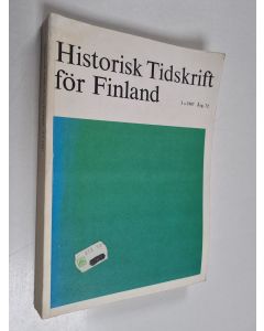 käytetty kirja Historisk Tidskrift för Finland 3/1987