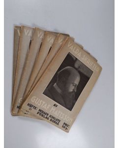 Kirjailijan Gustaf Mattsson käytetty kirja Valda skrifter : häft 15, 17, 18, 21, 23, 31