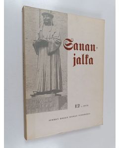 käytetty kirja Sananjalka 12, 1970 : Suomen kielen seuran vuosikirja