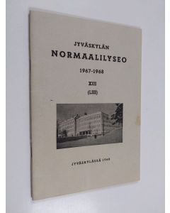 käytetty teos Jyväskylän normaalilyseo 1967-1968 XIII (LIII)