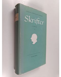 Kirjailijan Johan Ludvig Runeberg käytetty kirja Skrifter i urval 1