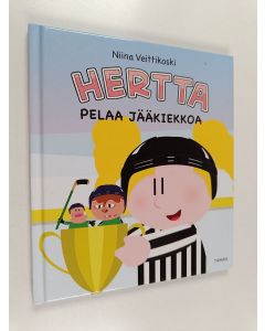 Kirjailijan Niina Veittikoski käytetty kirja Hertta pelaa jääkiekkoa