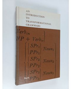 Kirjailijan Emmon Bach käytetty kirja An introduction to transformational grammars