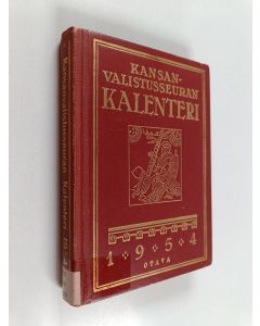 käytetty kirja Kansanvalistusseuran kalenteri 1954