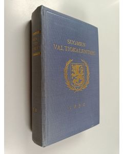 käytetty kirja Suomen valtiokalenteri Vuodeksi 1952