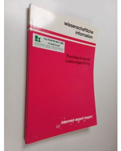 Kirjailijan H. C. Weber käytetty kirja Kardiopulmonale leistunsprüfung