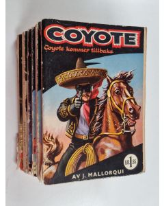 Kirjailijan Jose Mallorqui käytetty kirja Coyote-setti: Coyote kommer tillbaka (nro 2); Omringad (nro 8); Postvagnens hemlighet (nro 16); Vicekungens skatt (nro 20); Coyotes lag (nro 33); Coyotes underskrift (nro 42)