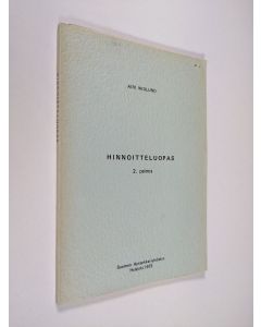 Kirjailijan Airi Widlund käytetty kirja Hinnoitteluopas