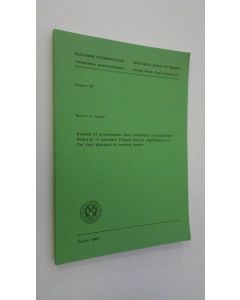 Kirjailijan Martti Salmi käytetty kirja Studies of groundwater flow conditions in crystalline bedrock in southern Finland and its significance to the final disposal of nuclear waste