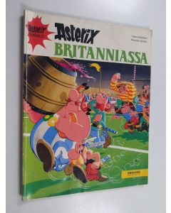 Kirjailijan Albert Uderzo & Rene Goscinny käytetty kirja Asterix Britanniassa