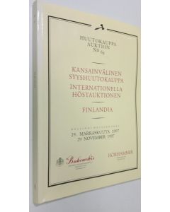 käytetty kirja Kansainvälinen syyshuutokauppa 29.11.1997 =Internationella höstauktionen Finlandia