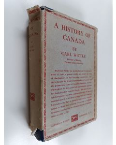 Kirjailijan Carl Frederick Wittke käytetty kirja A history of Canada