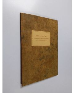 käytetty kirja Åbo akademis 30-årsfest och promotioner 17-18 september 1948