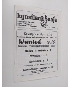 käytetty teos Kynsilaukkaaja 2/1989