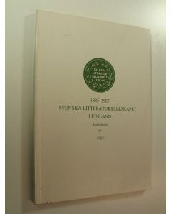 käytetty kirja Svenska litteratursällskapet i Finland, Årsberättelse för 1985