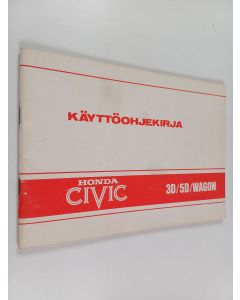 käytetty teos Honda Civic 3D/5D/Wagon : Käyttöohjekirja