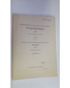 käytetty kirja Korkeimman hallinto-oikeuden vuosikirja 1975 B, Verotus