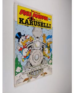 Kirjailijan Walt Disney käytetty kirja Aku Ankan karuselli 2/85