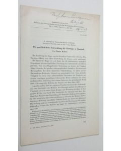 Kirjailijan Tauno Kalima käytetty teos Die geschichtliche Entwiv´cklung der Chirurgie in Finland