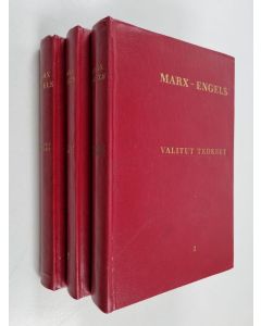 Kirjailijan Karl Marx & Friedrich Engels käytetty kirja Valitut teokset 1-3