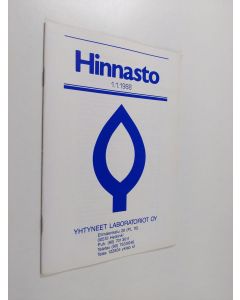 käytetty teos Yhtyneet laboratoriot oy: hinnasto 1.1.1988
