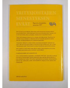 käytetty teos Yritysjohtajien menestyksen eväät : raportti yritysjohdon asenteista 1997