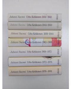 käytetty kirja Urho Kekkonen-sarja (7 kirjaa) : Urho Kekkonen 1936-1944 Myrrysmies ; Urho Kekkonen 1944-1950 Vonkamies ; Kuningastie ; Presidentti ; Taistelu puolueettomuudesta ; Liennytyksen akanvirrassa ; Umpeutuva latu