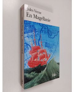 Kirjailijan Jules Verne käytetty kirja En Magellanie