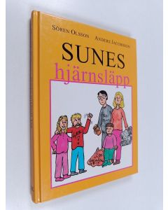 Kirjailijan Sören Olsson käytetty kirja Sunes hjärnsläpp