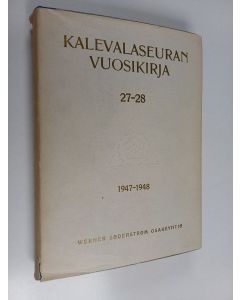 käytetty kirja Kalevalaseuran vuosikirja 27-28