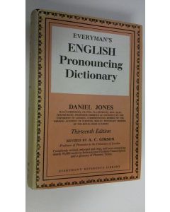 Kirjailijan A. C. Gimson käytetty kirja Everyman's English pronouncing dictionary