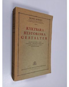 Kirjailijan Henri Robert käytetty kirja Ryktbara historiska gestalter